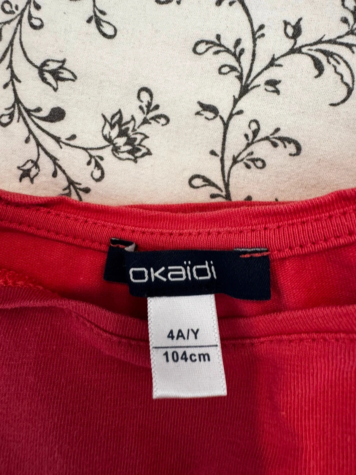 Lot de 2 T-shirts Okaïdi fille – Taille 4 ans – Très bon état 👧🌸 – photo 4